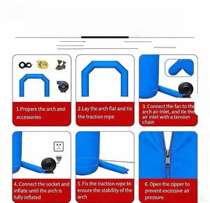 Arche gonflable personnalisée pour événements sportifs, avec logo, pour marathon, départ/arrivée, entrée, idéale pour VTT en extérieur - Product Image 4