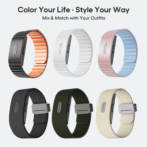 Jcvital V4 bạc không có màn hình Vòng đeo tay thông minh cho thể thao Smartband ODM Y Tế ban nhạc thông minh bán buôn Thiết bị đeo cảm biến sức khỏe - Product Image 6