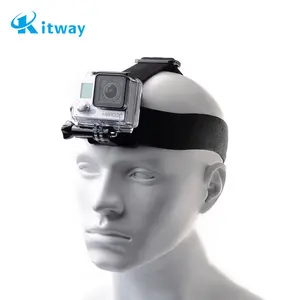 Sangle à tête élastique ajustable pour GoPro 7, accessoires d'appareil photo, vente en gros, nouveau, prix d'usine