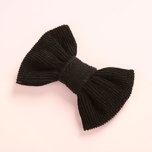 Cute Corduroy <strong>Baby</strong> Bows With Nylon <strong>Headband</strong> or Clips - Product Image 5