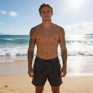 Shorts cargo confortables et extensibles pour hommes, avec poche zippée, séchage rapide, respirants, pour l'entraînement, boardshorts - Product Image 6