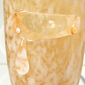 फ्लोलेंको रचनात्मक अमूर्त डिजाइन आधुनिक नीले पीले हस्तनिर्मित पर्यावरण अनुकूल ग्लास टेबलटॉप vases घर होटल की शादी के लिए - Product Image 5