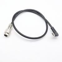 Maßgefertigtes M12 6-Pin-Stecker-auf-USB-Typ-C-3.0-Kabel mit 90-Grad-Winkel, M12 4-Pin 5-Pin 6-Pin 8-Pin Steckerkabel