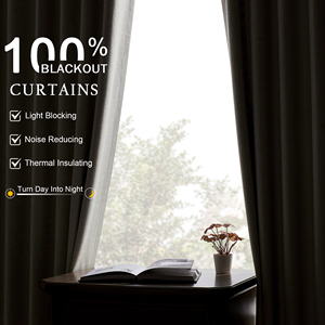 Total Darkness Rideaux et cantonnières occultants Produit d'obscurité complet pour usage domestique - Product Image 2