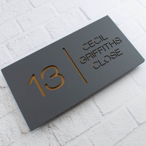 Wholesale Customized House Number Letters Sign Office Name Apartment Room <b>Door</b> Number <b>Plates</b> Address Plaques - Product Image 2