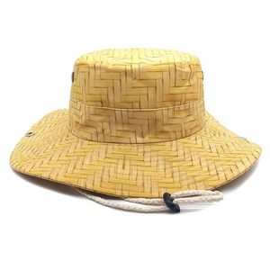 Geniş Ağızlı Hasır Kova Şapka Kadınlar İçin Puantiyeli Baskılı UV Koruyucu Açık Hava Plaj Safari Balıkçı Şapkası Çene Kayışıyla Özel Desenli - Product Image 2