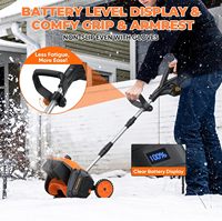 Pelle à neige légère 21V, 12 pouces, 2,5 kg, moteur, poignée pliable, alimentée par batterie, CE, vente en gros, usine