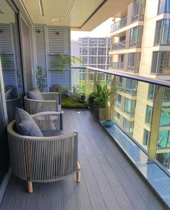 Vente directe du fabricant, revêtement de sol extérieur en WPC carré <span class=keywords><strong>pour</strong></span> jardin, revêtement de sol extérieur, <span class=keywords><strong>terrasse</strong></span>, cour, site pittoresque - Product Image 1