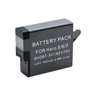 Batería de Repuesto de Iones de Litio AHDBT-501 AHDBT-601 AHDBT-701 de 3.85V 1680mAh Compatible con Cámaras de Acción <span class=keywords><strong>GoPro</strong></span> Hero 5, Hero 6 y Hero <span class=keywords><strong>7</strong></span> - Product Image 1