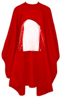 Robe imperméable de 3 couleurs, coupe de cheveux, peut jouer au téléphone portable, tissu de coiffure, tablier de barbier Transparent