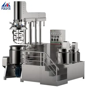 Máquina mezcladora de Loción en Crema Fuluke Sus 316, máquina mezcladora emulsionante al vacío de mezcla de loción líquida cosmética de alto cizallamiento