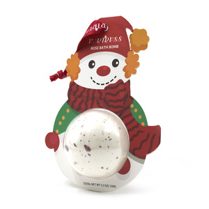 OEM personalizado 100% ingredientes naturales bombas de baño conjunto calmante Fizzies de baño para el regalo de vacaciones de las señoras en Navidad - Product Image 2