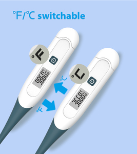 Thermomètres numériques portables et étanches pour bébés et adultes, flexibles, à utiliser sous le bras, pour la maison et les soins à domicile - Product Image 6