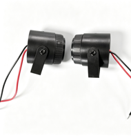 Buzzer Piezo 105dB dengan Suara Burung, Casing Hitam, Sirine Peringatan untuk Forklift, Peralatan Industri, Sistem Alarm Keamanan