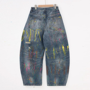 MC BUILD Custom Denim <strong>Jeans</strong> Manufacturer Designer Distressed Oversize Colour Dye Paint Splatter <strong>Jeans</strong> - Product Image 6