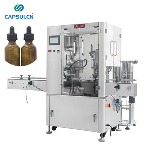 High Speed Automatic Desktop Electric Perfume Cream Skincare Cosmetics Tube Small Liquid Filling Capping Machine