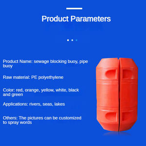 Fabrika toptan Vicking çevre dostu plastik yüzer silindir şamandıra yüzen duba deniz şamandıralar su bariyer - Product Image 2