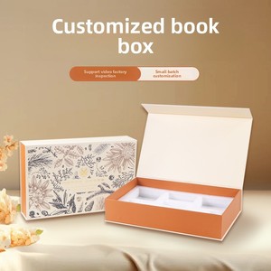 Personalización de cajas de libros, cajas de regalo creativas con tapa abatible, personalización de cajas de cartón blancas, cajas de regalo, personalización de cajas de embalaje. - Product Image 1