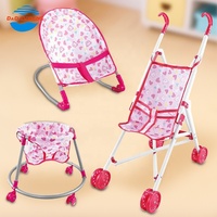 Ensemble de jeu multifonctionnel pour enfants, nouveau design 5-en-1, poussette pour poupée, maison de poupée