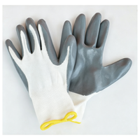Gants de travail de sécurité en nitrile micro-mousse, 4 mil, avec poignet élastique, respirants et durables, pour la protection des mains en entrepôt et en usine