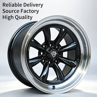 Jantes Flowtone 4x100/114.3 à déport profond 8 trous en alliage bronze, jantes de rechange pour Vios Polo Golf