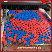Machine d'étiquetage de petits flacons, applicateur d'étiquettes automatique haute précision pour les flacons et ampoules de l'industrie des sciences de la vie
