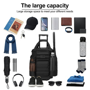 Bolsa de Deporte Minimalista con Logotipo Personalizado, Bolsa de Viaje con Ruedas para Hockey, <span class=keywords><strong>Balonmano</strong></span>, Béisbol, Rugby - Product Image 5