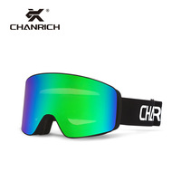 Masque de ski magnétique interchangeable OTG, double couche anti-buée UV400 pour snowboard, motoneige et ski