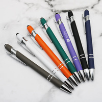 Stylo à bille tactile de tablette d'écran universel de vente chaude promotionnelle pour le stylo à bille de pointe en métal de logo personnalisé de téléphone avec le stylet