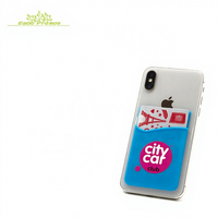 Meilleur article promotionnel 2026 : Étui portefeuille ultra-fin auto-adhésif en silicone pour smartphone avec porte-cartes arrière