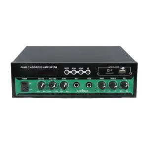 Amplifier Audio daya profesional, penguat Mixer terintegrasi 80w dengan usb digunakan di rumah