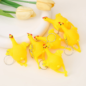Juguete Antiestrés de Pollo para Apretar, Llavero de Pollo que Pone Huevos, Juguete Divertido para Bromas para Adultos - Product Image 2