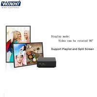 Full hd decode 8G nand flash bölünmüş ekran reklam ekipmanları otomatik oyun medya oynatıcı kutusu