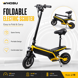 Modernes Design Elektrischer Roller 500W Beschleunigungsmotor Faltbar 10-Zoll Aufblasbare Reifen Sitze >50km/h Höchstgeschwindigkeit - Product Image 3