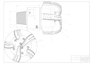Broca de Perfuração Forjada <span class=keywords><strong>PDC</strong></span> de Diamante Personalizável de 13, 14, <span class=keywords><strong>15</strong></span>, 16, 17, 18 Polegadas para Ferramenta de Perfuração de Poços de Petróleo, Óleo, Água e Rocha Dura - Product Image 5