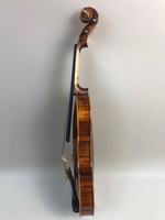 Prix de gros 4/4 Violon d'étudiant fait main en épicéa massif et érable flammé, son doux, bonne finition, professionnel