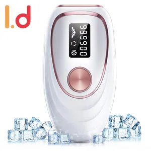 Dropshipping OEM penghilang genggam Permanen portabel kecil permanen penggunaan rumah Laser Ipl penghilang rambut mesin Epilator Handset