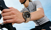 Montre connectée robuste DM59 GPS avec suivi d'activité, baromètre + altimètre + boussole, fréquence cardiaque, montre intelligente homme, étanche 5ATM