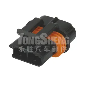 Reemplazo de conector eléctrico hembra negro PA66 de 2 vías Delphi