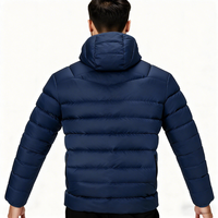 Veste matelassée en fibre de nylon 100% pour homme-hydrofuge et coupe-vent