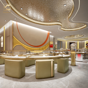 Vetrina Espositiva Ovale di Lusso con Illuminazione a LED e Vetro Curvo Elegante per Negozi al Dettaglio - <span class=keywords><strong>Design</strong></span> Gratuito - Product Image 6