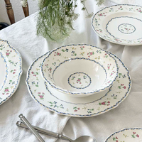 Service de table de mariage 2 pièces en porcelaine fine de haute qualité, motif végétal personnalisé en relief, écologique et anti-fuite