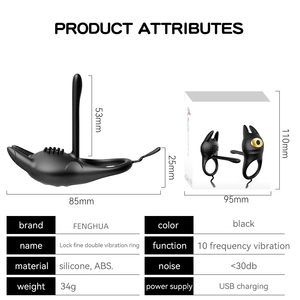 Anillo de Bloqueo para Compartir la Diversión, Herramientas de Ayuda para la Cama de Esposos, Juguetes Sexuales para Adultos, Control Remoto, Retraso de la Resonancia, Recargable por USB para Parejas - Product Image 6