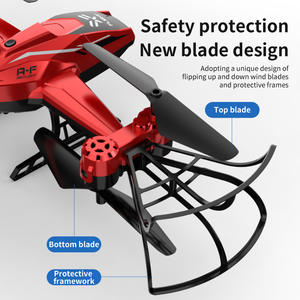 Drone d'extérieur avec caméra, quadricoptère pliable à télécommande avec photographie HD, démarrage à une touche, arrêt d'urgence, jouet pour adultes - Product Image 6