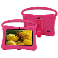 Tablette PC pour enfants Veidoo New Allwinner Wi-Fi, joli rose, dessin animé, longue autonomie, 7 pouces, Android, cadeau