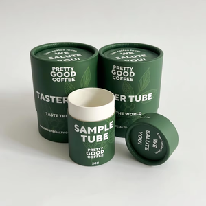 Récipient de cylindre biodégradable de qualité alimentaire en papier kraft pour café thé pot de cosmétiques recyclable écologique en gros - Product Image 6