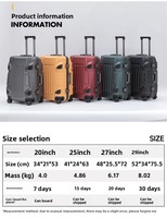 Valise à roulettes pivotantes pour ordinateur portable de 29 pouces, grande capacité, unisexe, ultra-légère, avec serrure à combinaison TSA, résistante aux chocs, pour étudiants