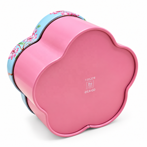 Boîte en métal en forme de fleur de prunier, qualité alimentaire, vide, personnalisable, pour emballage de bonbons et chocolats - Product Image 2
