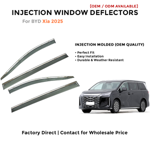 Injection Side Window Deflectors Visor Rain Guards for BYD Xia 2025 Wind Deflector Auto Accessories - Product Image 2
