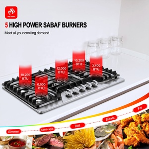 Junsky nhà sản xuất chuyên nghiệp 30 inch thép không gỉ khí đung 5 Burner được xây dựng trong ng/LPG chuyển đổi Bếp <span class=keywords><strong>gas</strong></span> cắm trại - Product Image 3